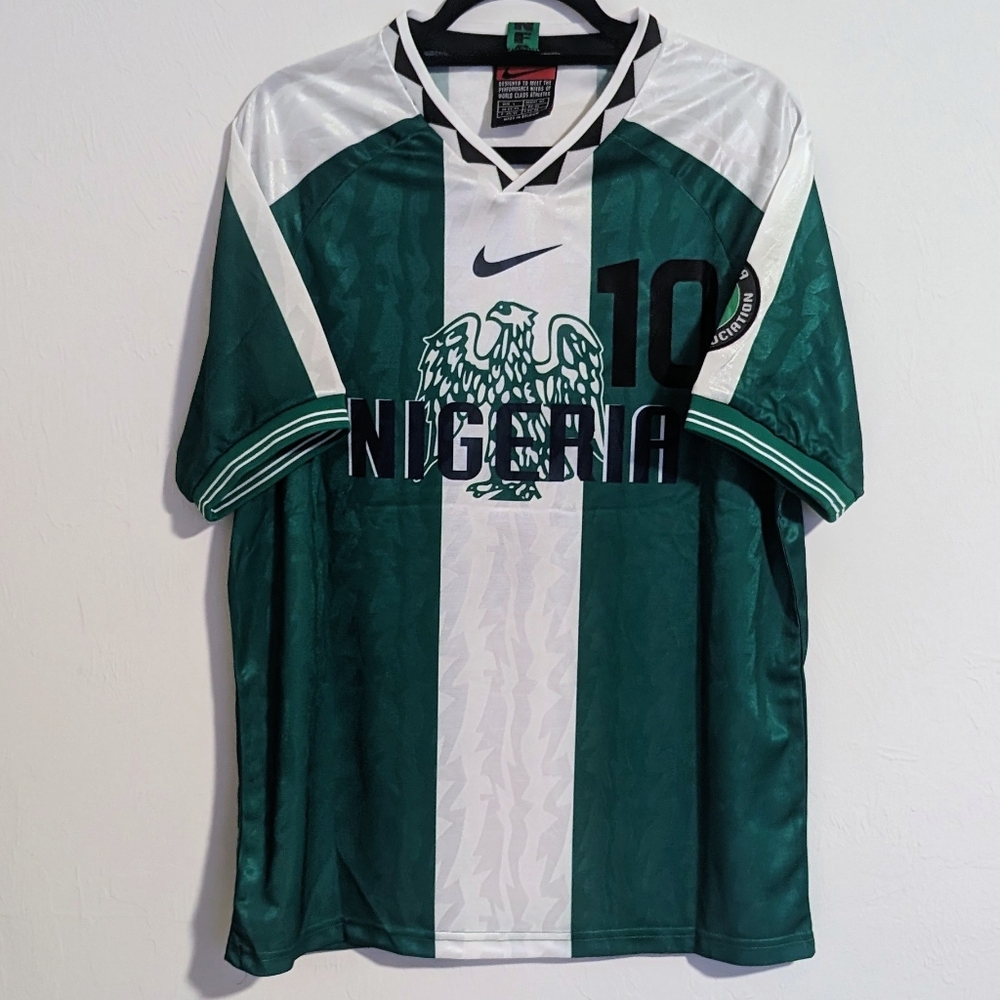 Nigeria Jay Jay Okocha Retro Jersey 1996